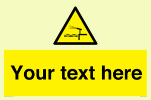 Custom warning water cannon